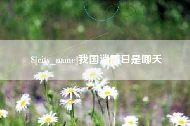恩施我国消防日是哪天