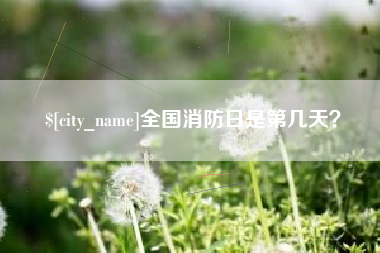 恩施全国消防日是第几天？