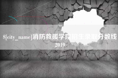 恩施消防救援学院招生录取分数线2019