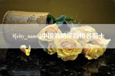 恩施中国消防学院排名前十