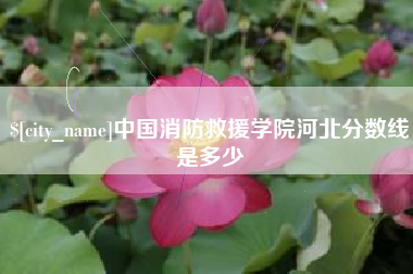 恩施中国消防救援学院河北分数线是多少
