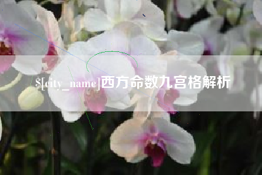 恩施西方命数九宫格解析