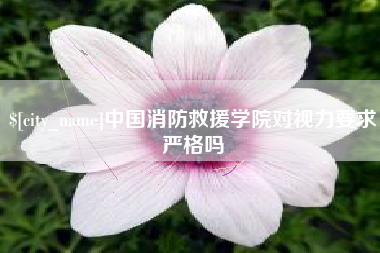 恩施中国消防救援学院对视力要求严格吗