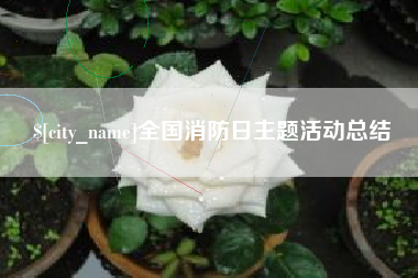 恩施全国消防日主题活动总结