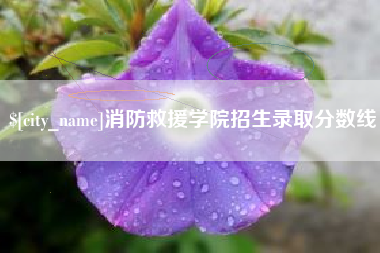 恩施消防救援学院招生录取分数线