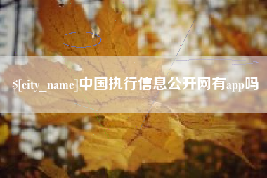 恩施中国执行信息公开网有app吗
