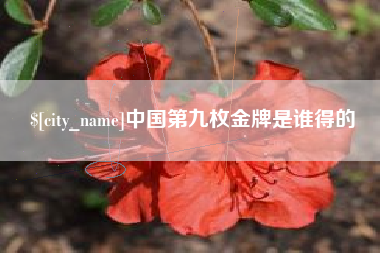 恩施中国第九枚金牌是谁得的