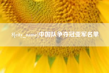 恩施中国队争夺冠亚军名单