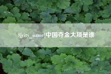 恩施中国夺金大项是谁