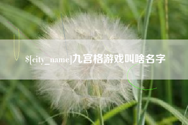 恩施九宫格游戏叫啥名字