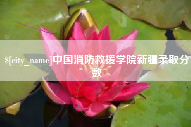 恩施中国消防救援学院新疆录取分数