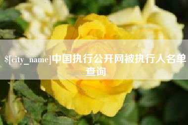 恩施中国执行公开网被执行人名单查询