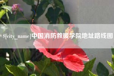 恩施中国消防救援学院地址路线图