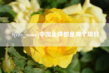 恩施中国金牌都是哪个项目