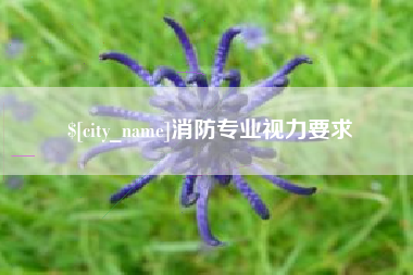 恩施消防专业视力要求