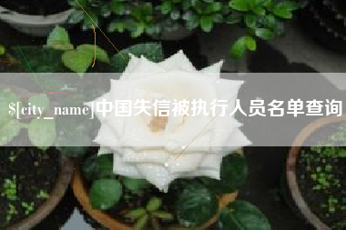恩施中国失信被执行人员名单查询