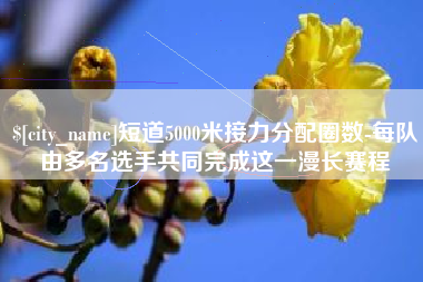 恩施短道5000米接力分配圈数-每队由多名选手共同完成这一漫长赛程