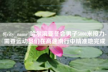 恩施哈尔滨亚冬会男子5000米接力-需要运动员们在高速滑行中精准地完成