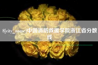 恩施中国消防救援学院浙江省分数线