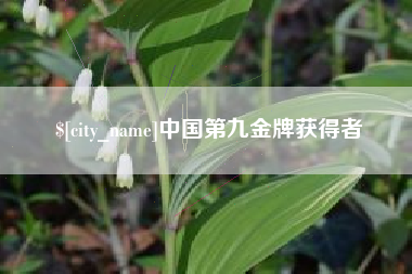 恩施中国第九金牌获得者