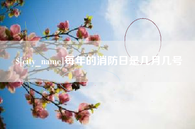 恩施每年的消防日是几月几号