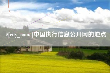 恩施中国执行信息公开网的地点