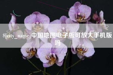 恩施中国地图电子版可放大手机版吗